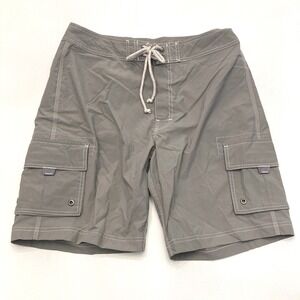 NWT‎ J. Crew "Original Longboard" Board Short Gray Cargo 31 Waist 9" Inseam